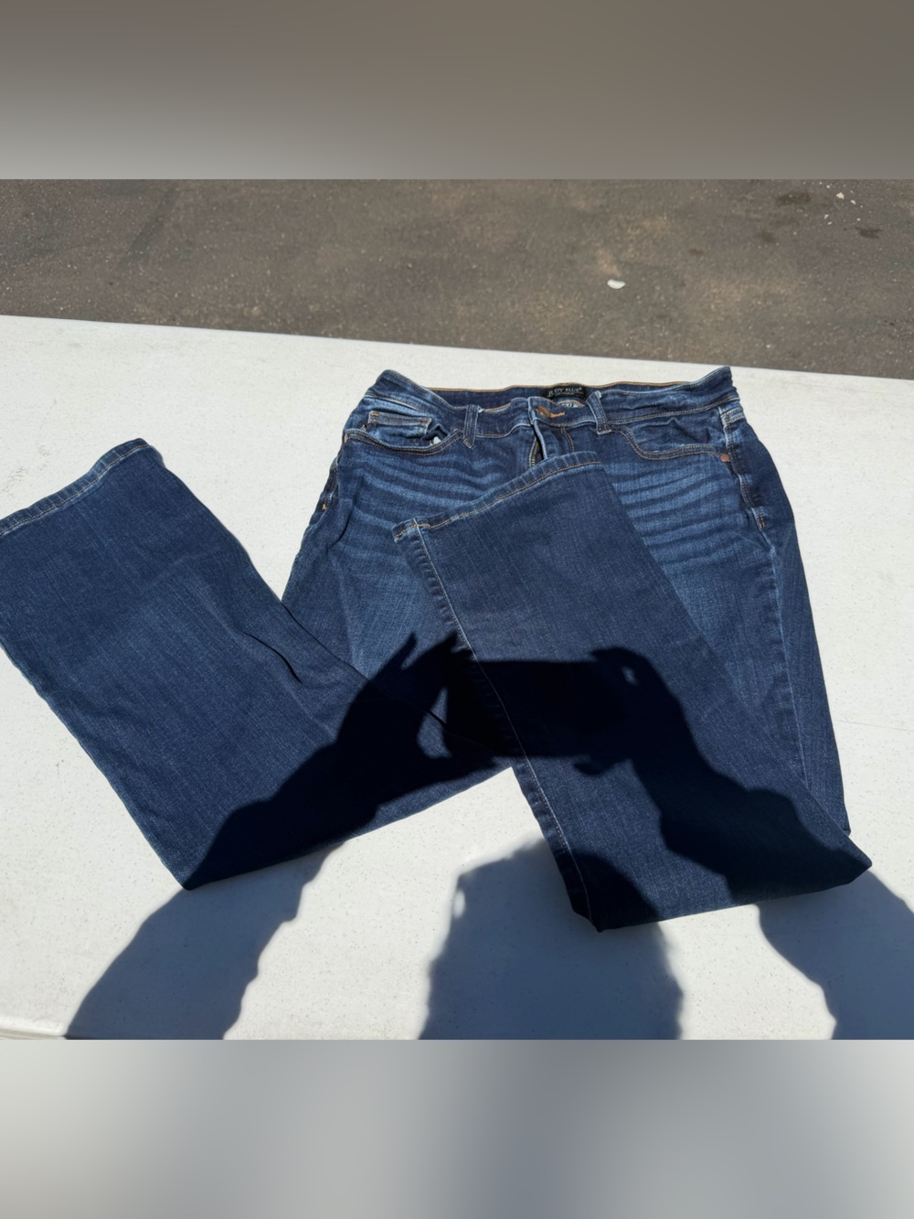 Judy Blue womens Bootcut Jeans in Dark Blue Denim